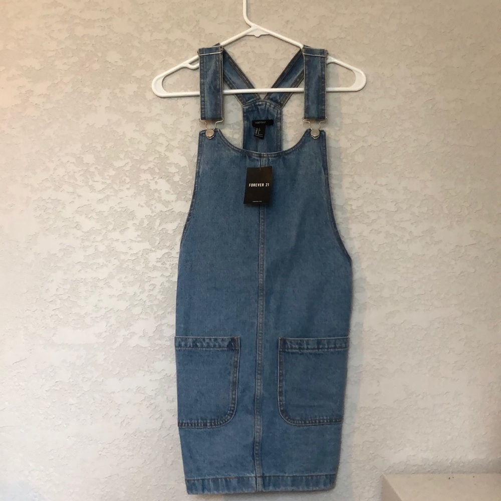 Forever 21 Denim Overall Dress